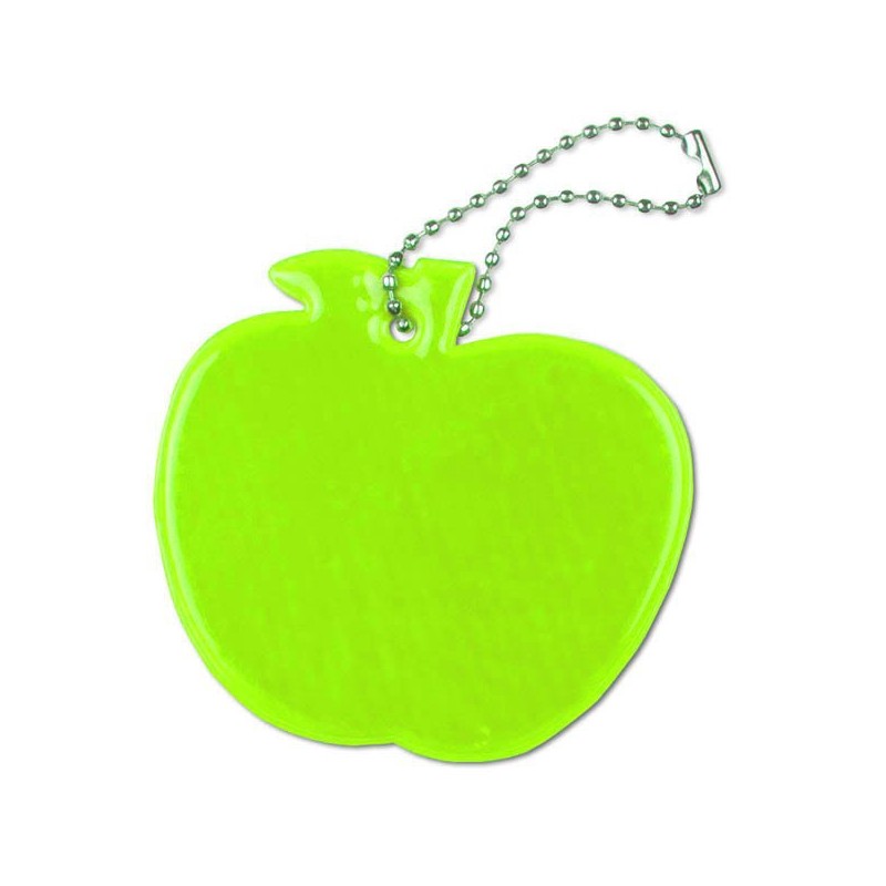 Soft reflector on chain / snap hook apple