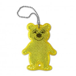 Rigid reflector on a chain / snap hook - bear ZT-8