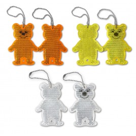 Светоотражающая, твёрдая подвеска "Мишка ZT-8" (жёлтый)