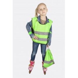 Светоотражающий детский рюкзак-мешок  (зелёный)