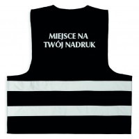 Kamizelka odblaskowa dla dorosłych 201/2P/K  - Czarna