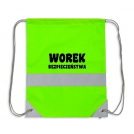 Светоотражающий детский рюкзак-мешок  (зелёный)