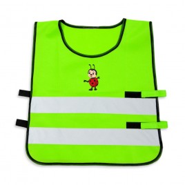 Светоотражающий детский жилет YoYo-K203 KID, с нанесённой печатью "Мальчик и девочка"