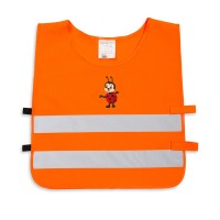 Светоотражающий детский жилет YoYo-K203 KID, с нанесённой печатью "Девочка"