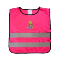 Светоотражающий детский жилет YoYo-K203 KID, с нанесённой печатью "Крокодил"