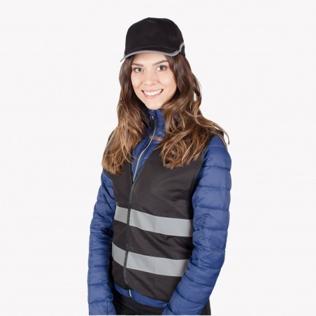 Kamizelka odblaskowa dla dorosłych 201/2P/K  - Czarna