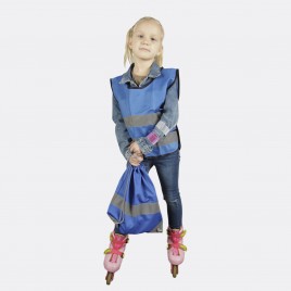 Cветоотражающий детский жилет YoYo-K203 KID (голубой)
