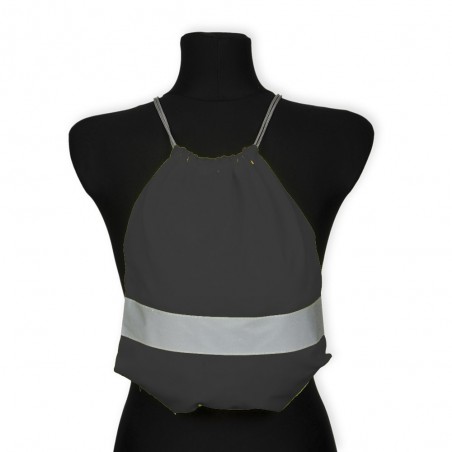 reflective backpack for children - black