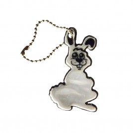 Rabbit - soft reflective pendant