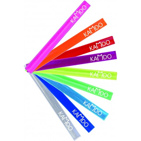 100 pcs with 1-colour print  - reflective snapband