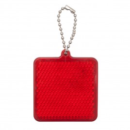 Wrap tag, hard, square, red, SQUARE REFLECT
