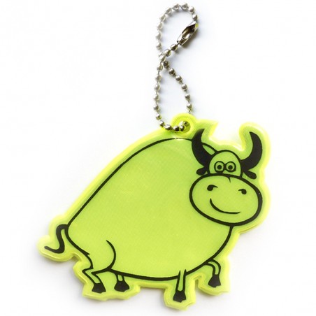 Reflective soft pendant - yellow bull