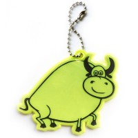 Reflektierender weicher Anhänger - gelber Stier