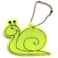 Reflective soft pendant - yellow snail