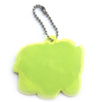 Reflektierender weicher Anhänger - gelber Elefant