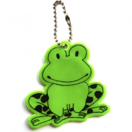 Reflective soft pendant - green frog
