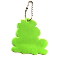 Reflective soft pendant - green frog
