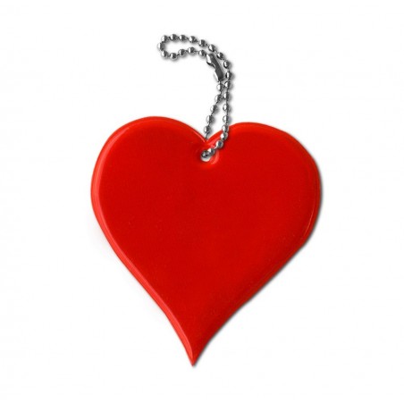 Soft reflective pendant - heart