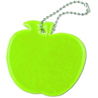 Zawieszka odblaskowa miękka - Jabłko zielone