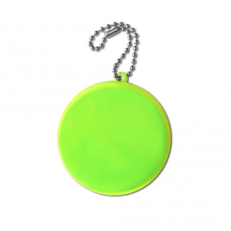 Soft reflector on chain / snap hook wheel