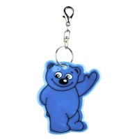 Zawieszka odblaskowa miękka - Bear pomarańczowa