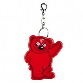 Zawieszka odblaskowa miękka - Bear pomarańczowa