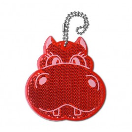 Rigid reflector on a chain / snap hook  - hamster ZT-12