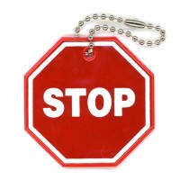 Zawieszka odblaskowa miękka - STOP