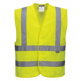 Warning mesh vest C370 yellow