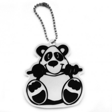 Zawieszka odblaskowa miękka - Panda