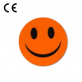 Светоотражающая наклейка "Смайлик" (оранжевая)