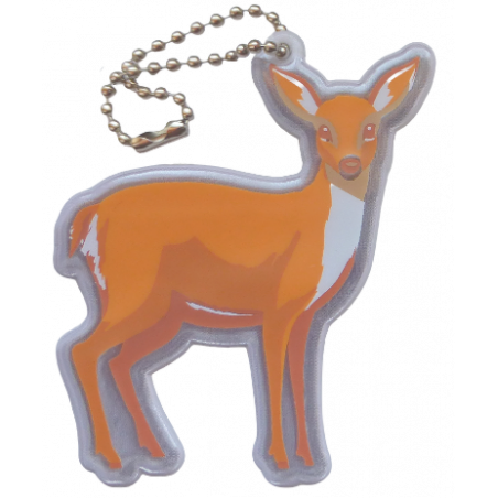 Zawieszka odblaskowa miękka - Sarna