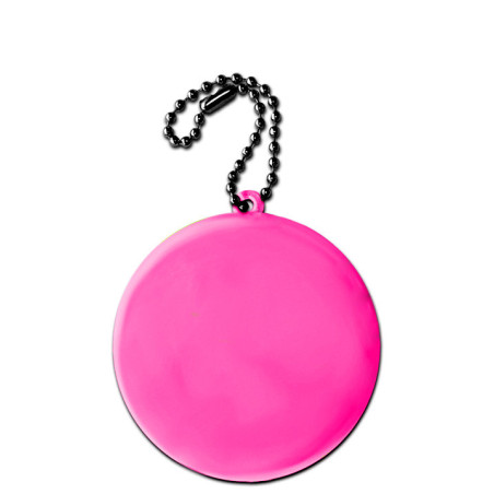 Soft reflector on chain / snap hook wheel