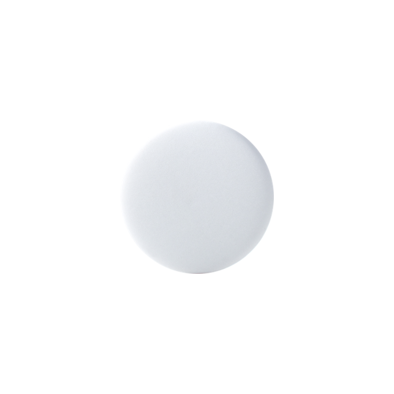 Odblaskowy button reklamowy - biały