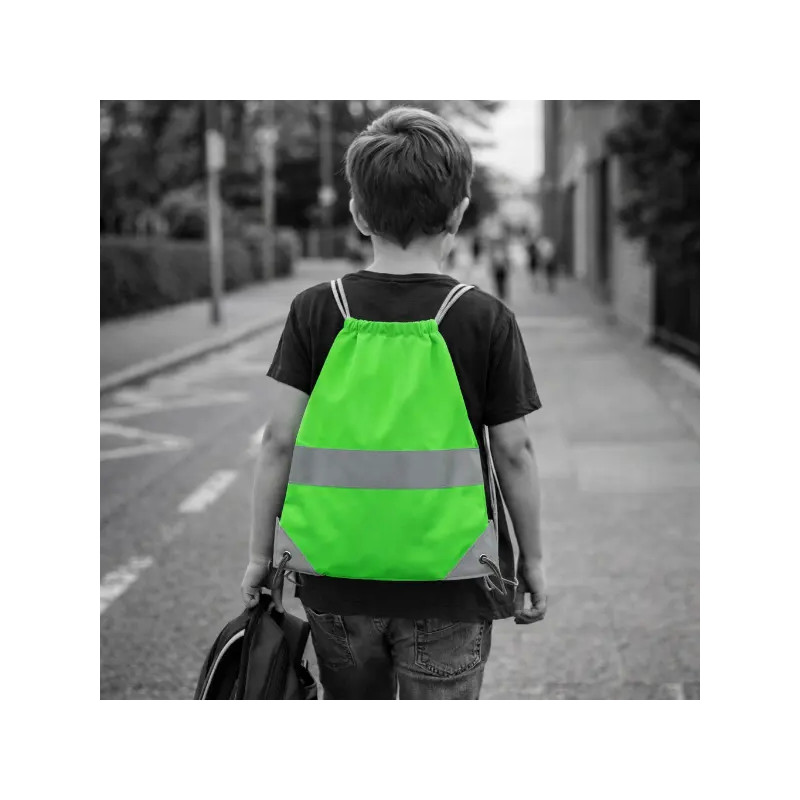 Worko-plecak odblaskowy dla dzieci - zielony - WP-034