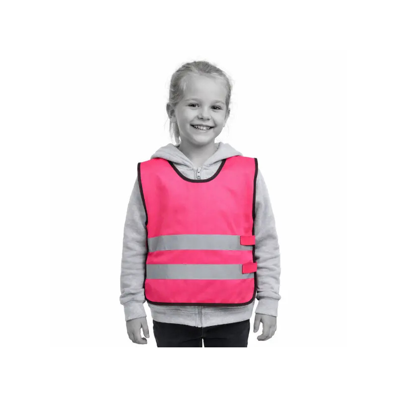 Kamizelka odblaskowa dla dzieci K203 KID - różowa