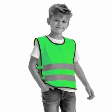 Kamizelka odblaskowa dla dzieci K203 KID - zielona