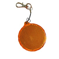 Rigid reflector on a chain / snap hook  - circle ZT-1