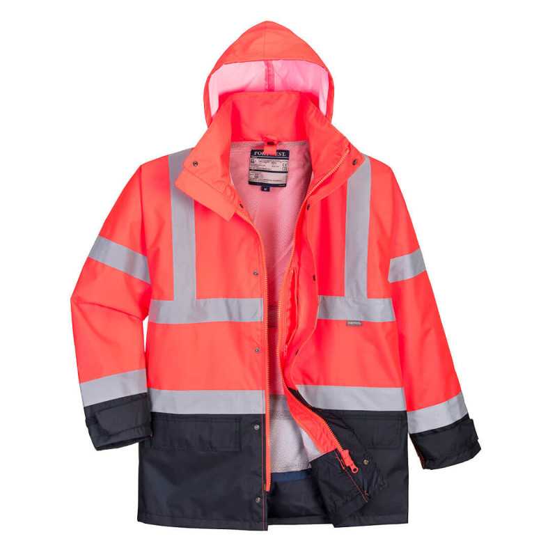 Kurtka wielofunkcyjna 5w1 Hi-Vis S768 | Kamdo