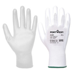 A120 Rekawice robocze PU bezszwowe EN 388 | 4 kolory XXS-XXXL